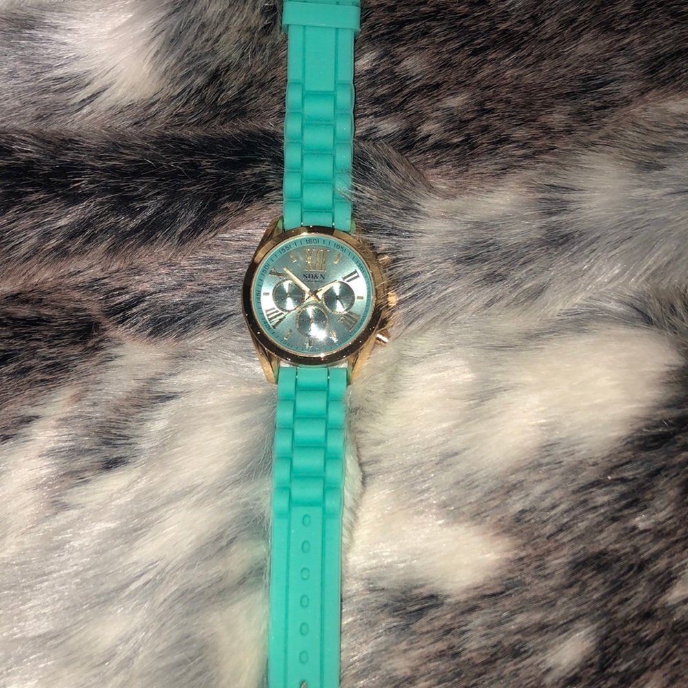 Brand new coral blue watch